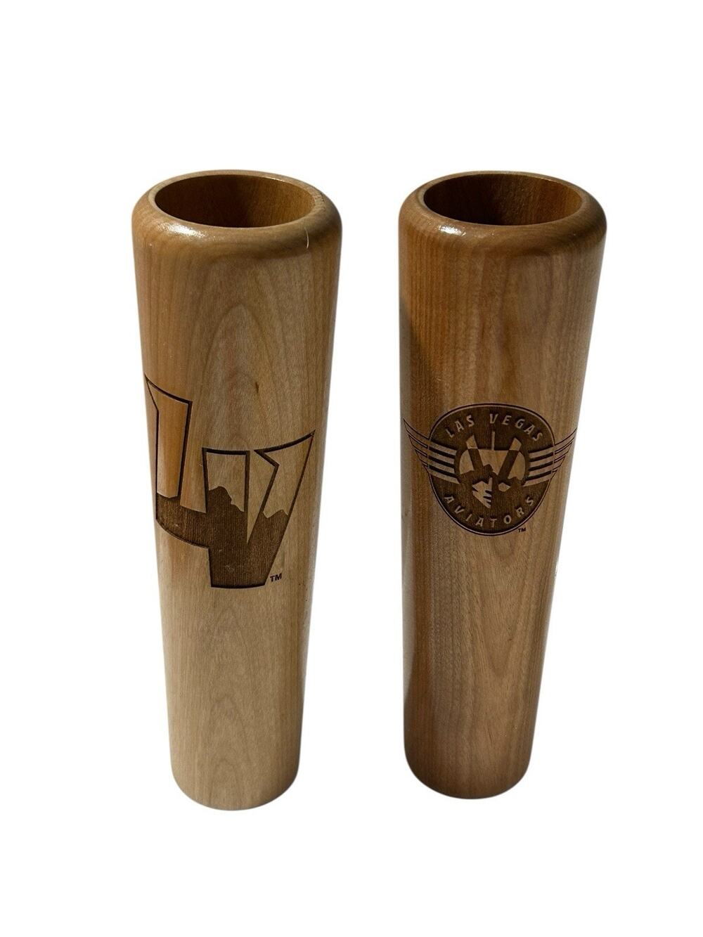 Dugout Mugs Lot of 2 LAS VEGAS AVIATORS 2022 MINOR LEAGUE Baseball MILB Wooden
